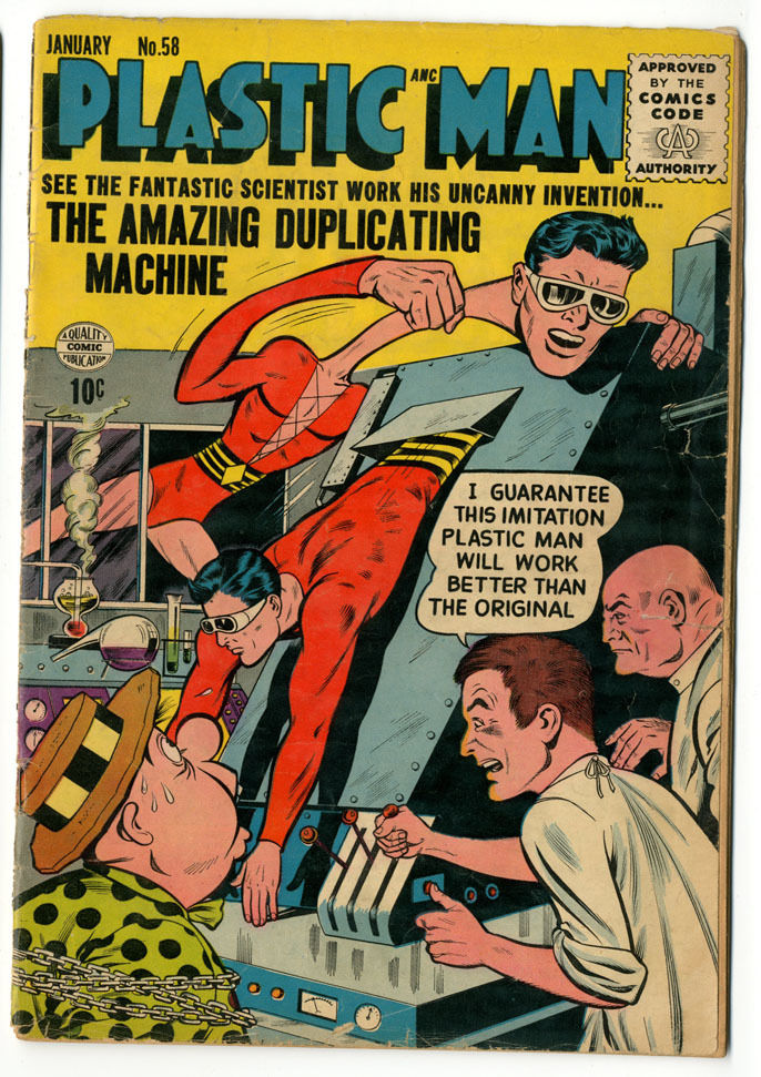Plastic Man No. 58, Cream to Off White Pages, VG