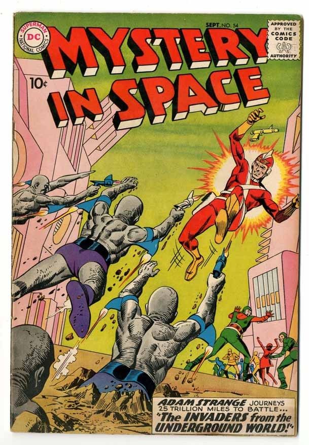 Mystery In Space #54 Cream Pages Stains Very Good